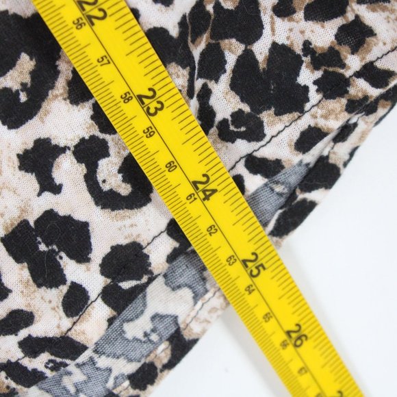 Eden & Olivia Shirt Womens Multicolor Animal Pattern Leopard Lightweight Size M - Picture 9 of 9